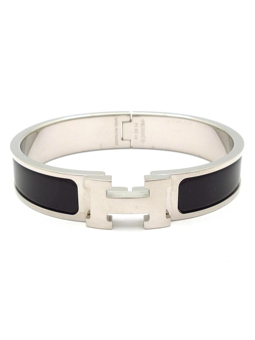 Hermes Clic H Silver Black Hardware #288551H12B